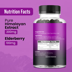 SoNatural Elderberry Shilajit Gummies