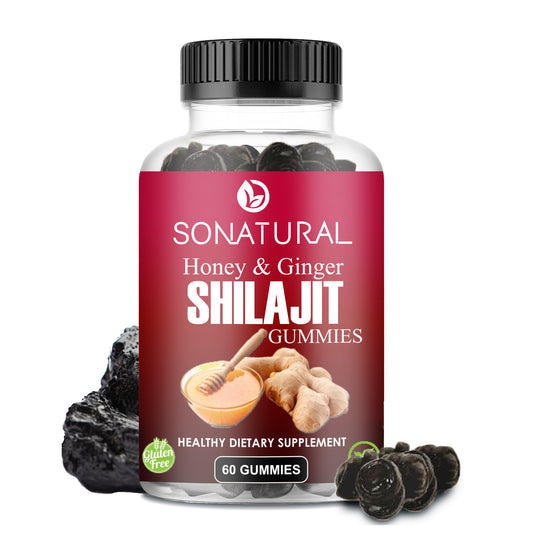 SoNatural Honey & Ginger Shilajit Gummies