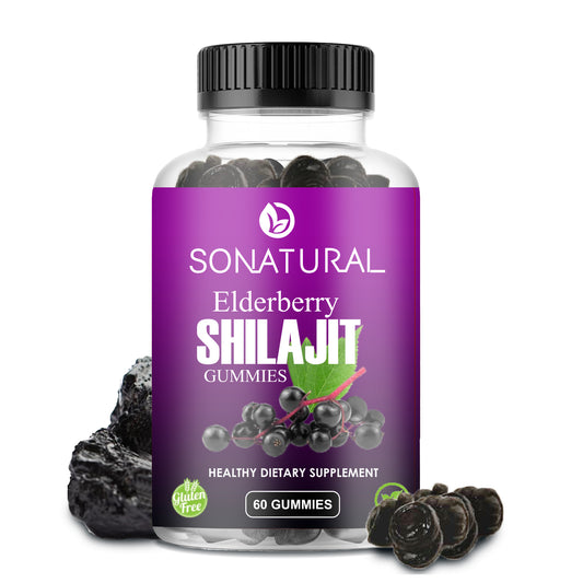 SoNatural Elderberry Shilajit Gummies